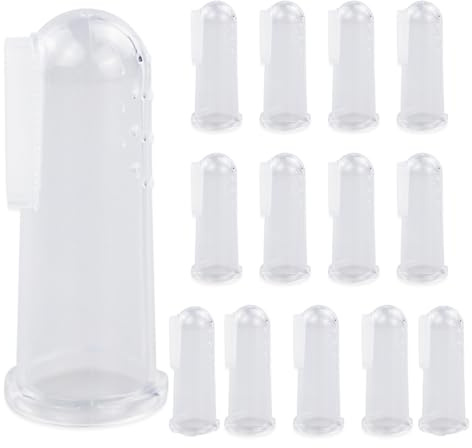 Lot de 14 brosses à dents en silicone souple pour animaux de compagnie, brosse à dents pour chien, brosse à dents pour chat, nettoyant pour animaux de compagnie