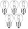 SCNNC E27 G45 Halogenlampe 42W Dimmbar 230V, Halogen Birne G45 E27 Warmweiß 2700K Halogen Leuchtmittel Globe Lampe E27 Halogen Klar für Deckenleuchte, Wandlampe, Stehlampe, 5 Stück