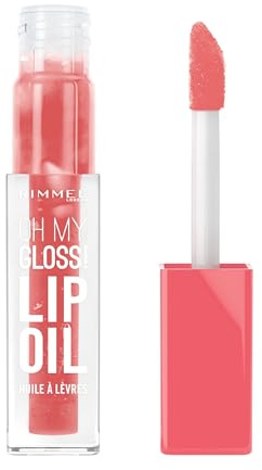 Rimmel Oh My Gloss! Lip Oil 006 So Rosy, Juicy Shine, Hydrates & Naturally Plumps, Moisture Boost, Vitamin E, Replenishes & Restores the Lips, Coconut Oil, Non-Sticky, Vegan & Cruelty Free
