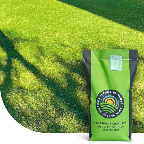 MRS Shade & Sun : Semences de gazon ombre et soleil - 1 kg pour 50 m² - Réduit la mousse - Gazon sain et résistant - Convient aux pelouses d’ornement et de jeu