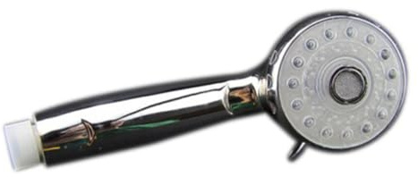 WOONEKY Alcachofa De Ducha Led Multifuncional Con Control Temperatura Colores Cambiantes Cabezal Redondo Compatible Iluminación Automática Sin Baterías Para Baños