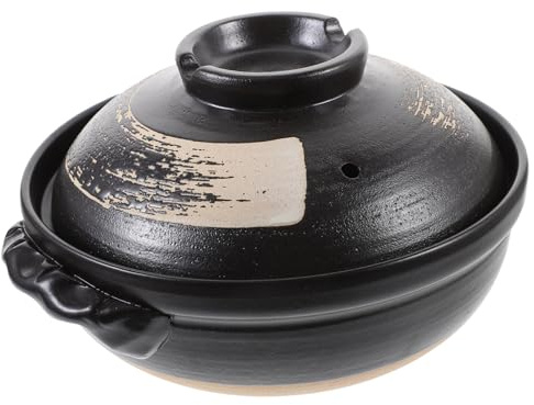 ARTSEWPLY Cazuela para Estofado Olla Tapa de 900 Ml Resistente a Ácidos y Álcalis sin Recubrimiento Utensilios de Cocina para Guisos y Avena