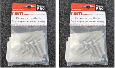 Ram - Clou Goulotte Ramtee, 6mm x 30mm, Sachet de 10 (Lot de 2)