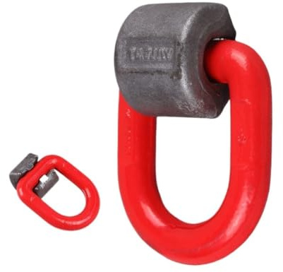 1 paquete de anillos de elevación en D for soldadura, punto de elevación de anillo en D soldado de alta resistencia, acero de aleación G80, for soldadura, tracción lateral y carga lateral(3.15T)