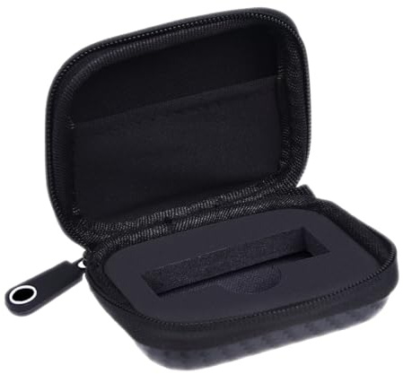 CAMKIX Schutzhülle/Aufbewahrungshülle für Ledger Nano S Bitcoin/Kryptowährung Wallet - Robuste Hartschalen Hülle aus Nylon mit Netztasche (für USB-Kabel) und Karabiner - Hochqualitativer