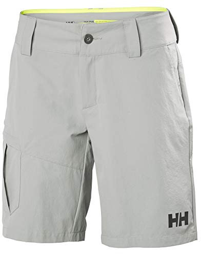 Helly Hansen Women's W QD Cargo Shorts, Grey Fog, 30