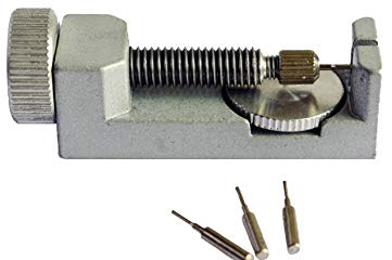 LLF Multifunction Metal Watch Link Pin Remover Band Strap Repair Tool with 3 Replace pins