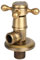Fdit Badezimmer Messing Dreieck Ventil 1/2G WC Hardware Vintage Goldene Eckventil Europäische Hardware Universal Antike Eckventil MEHRWEG VERPAKUNG