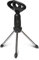 Depusheng Mini tapas de mesa portátiles, trípode para micrófono, aleación de zinc, soporte para micrófono, soporte para trípodes para micrófonos ajustables