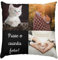 Cojín Personalizado con Foto, cojín con Frase, 40x40 centímetros, Regalo Personalizado, día de la Madre, Regalo para Mujer, Regalo para Hombre, hasta 4 Fotos.