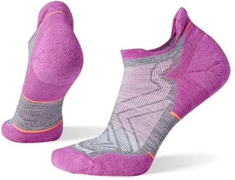 SmartWool Women's Run Targeted Cushion Low Ankle Socks, Medium Gray, Medium