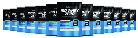 BioTechUSA Iso Whey Zero | Premium Whey Protein Isolate | Grass-Fed | Enzyme-Free | Sugar- and Gluten-free, 17 * 25 g, Variety Pack | Med BCAA & glutamin | Laktosreducerad, sockerfri, glutenfri | 21 g protein per portion | Variety Pack (17 x 25 g)