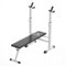 MaxStrength 4 in 1 Adjustable Weight Bench with Dip Station Adjustable Folding Heavy Duty Weight Lifting Bench Multifunction Weight Lifting Flat Incline And Decline For Home Gym Exercise (White)
