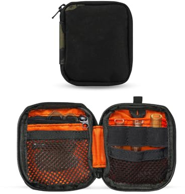 VIPERADE VE34 Small EDC Pouch, Mini EDC Organizer, Pocket Organizer EDC Wallet for Men, Small EDC Pocket Pouch for Everydaay Carry (VE34-Black Camo)