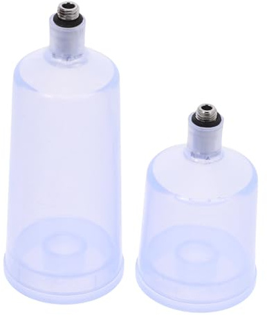 Homoyoyo Contenitori e Comodi Aerografo per Spray 2 Pezzi Vernice Precisi in Plastica Riutilizzabili da 40ml e 20ml Smontabili per Progetti di Pittura