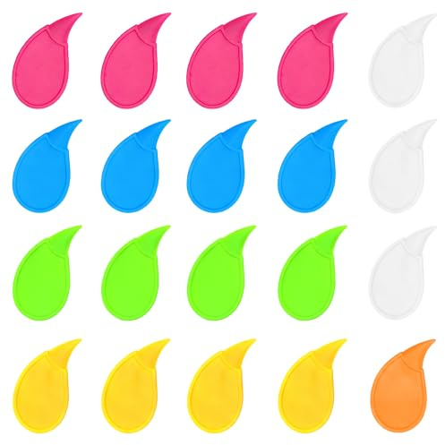 Mini Plastic Box Openers 20 Pack, Lightweight Letter Envelope Opener with Droplet Shape, Compact Package Opening Tool for Cardboard, Parcels, Envelopes, Home and Office Use, Random Color