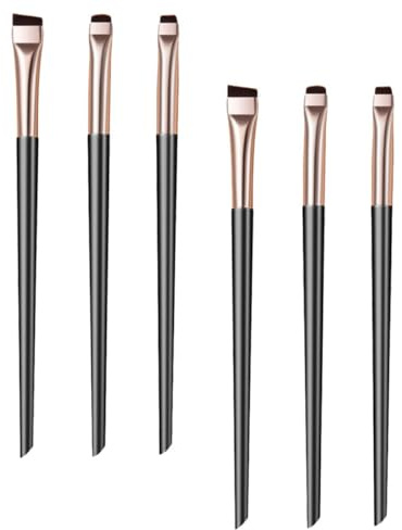 Abaodam Pinceles Delineadores de Materiales Nylon y Abs para Mujer Set de 6 Diseño y Portátil para Aplicar Maquillaje de Precisión