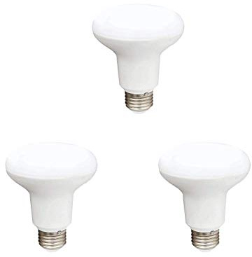 TECNOLUX EURO Bombilla LED R80 220-240V 10W E27 6400K Luz fría 3 (Pack)