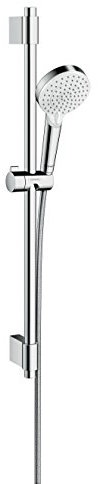 Hansgrohe 27353400 Crometta Vario-Set Dusche, Weiß/Chrom, 71,4 x 26,9 x 7,9 cm