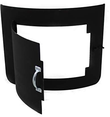 A. Weyck Tools Ofentür für Multifunktionstonne - Hitzebeständige Klappe, Feuertonne Zubehör - Grilltonne Zubehör, Ofenklappe #142