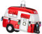 MAGIC Christbaumschmuck Weihnachtskugeln Figuren Glas mundgeblasen Weihnachtskugeln Weihnachtsschmuck Baumkugeln Baumschmuck,Wohnwagen, Glas, 9.5 cm, Serie Merry Red