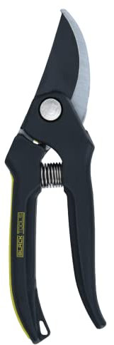 Black Tools® Sécateur de jardin | Pour coupes rapides et puissantes | Coupe douce pour les plantes | Antidérapant | Verrouillage d'une seule main | Fleurs, branches, branches