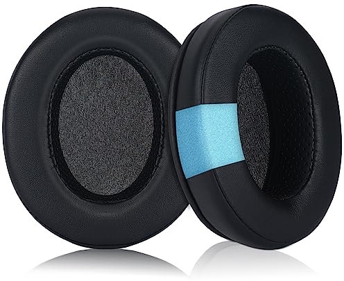 Laipuke Ersatz Ohrpolster für HyperX Cloud, Flight, Stinger: Komfortabler und geräumiger für Musikliebhaber & Gamer (Protein-Leder, Memory-Schaum)