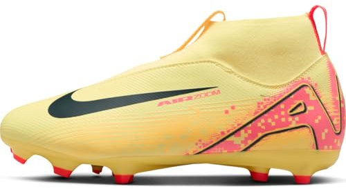 Nike Jr Zm Superfly 10 Acad Km Fgmg Fussballschuh, Lt Laser Orange/Armory Navy, 38.5 EU