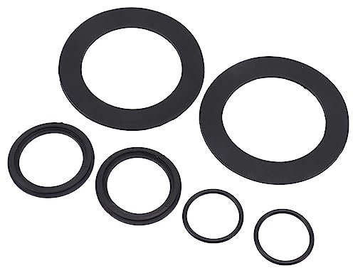 Kit de Rondelles et d'anneaux 6 Pièces 25076RP Kit de Rondelle et d'anneau Joint Torique Rondelle en Caoutchouc Rondelle en Caoutchouc de Remplacement pour Vannes à Piston de