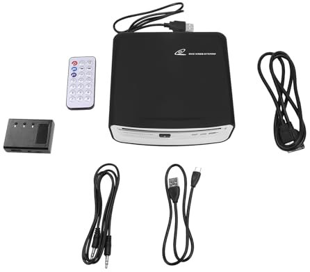 Eighosee Radio Estéreo Externa para Coche, Reproductor de CD/DVD, Interfaz USB con Caja Auxiliar para Reproductor Android, Accesorios de Radio