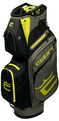 Cobra Golf Signature Cart Bag - Lightweight Golf Bag With Club Dividers, Full Length & Zippered Pockets - Convenient Storage