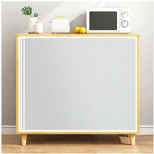 APMOE Accordéon Rideau Placard, Coulissante Pliante Meuble Rideaux Cuisine Étanche à l'eau Et à la Poussière Court Rideau sous Evier Rideaux Meuble Armoire pour Cuisine Porte de Placard, Étagères