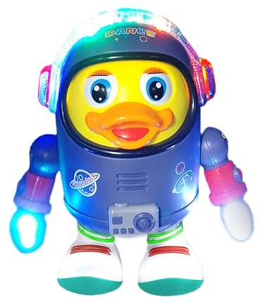 Singing Dancing Duck – Space Robot Toy, animerad vickande figur, och musik, rolig interaktiv lek | Engagerande Walking Duck Toy Designad för barn 3 år plus födelsedagspresenter förskola