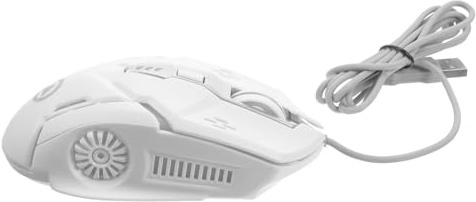 CRAFTHROU Ratón USB Silencioso Ergonómico con Botones para Gaming y Oficina Iluminación LED Accesorio para Ordenador con Cable Diseño Duradero y Fácil Instalación