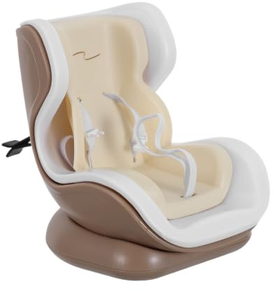 Garneck Siège Auto pour Poupée en Plastique Beige Fixation Sécurisée, Décoration Polyvalente pour Bureau et Entretien Facile