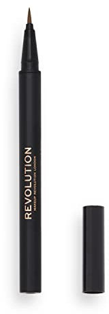 Makeup Revolution, Colpo di capelli, Penna per sopracciglia, Marrone chiaro, 0,5ml