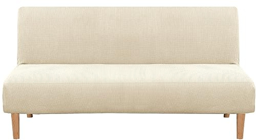 Jinayana Clic Clac Sofahusse, Drucken Futon-Sofa-Sitzbezüge ohne Armlehnen 3 Sitzers (Beige Ananas)