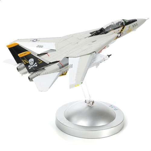 NUOTIE F-14A Tomcat 1/100 Kit de maquette d'avion en métal Réplique d'avion militaire pré-construite pour présentation ou cadeau