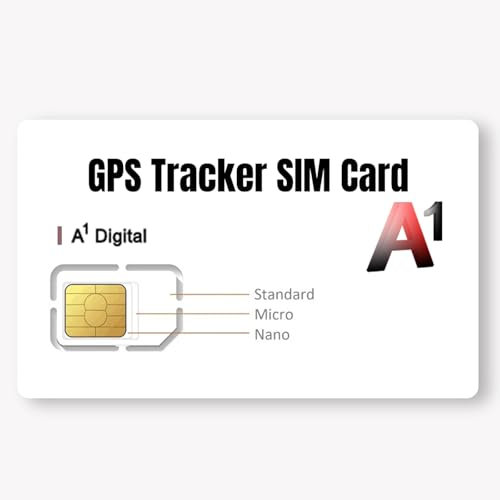 Tarjeta SIM GPS Tracker – Cobertura global, tarjeta SIM para Zeerkeer GPS Tracker 2G GSM/4G LTE, sin costos fijos, solo datos, sin servicio de llamadas o SMS, requiere suscripción