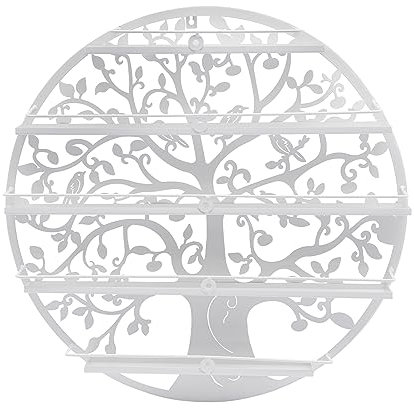 Étagère murale à 5 niveaux pour vernis à ongles, parfum, huiles essentielles et bouteilles de maquillage, 60 x 60 cm, pour salon, chambre à coucher