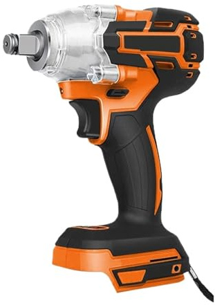 RFGTHY Schlagschrauber 3-in-1 Kabelloser Elektrischer Schlagschrauber, Bohrschrauber Mit Bürstenlosem Motor, Max. 4000 U/min, Variable Geschwindigkeit Bequem Zu Bedienen(0X Battery)