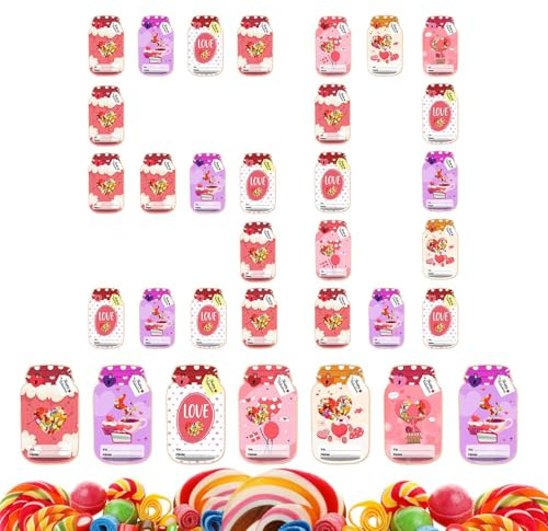 Carte porta caramelle di San, forniture per eventi a forma di barattolo, carte porta caramelle fai da te, per partner, coppie, ragazzi, ragazze, classe, scuola, ufficio, famiglia, riunioni