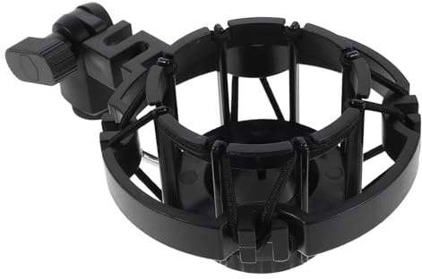 Mikinona Soporte de Micrófono Suspensión Antivibración Soporte para Micrófonos de Condensador para Podcasting Estudio Entrevistas al Aire Redondo