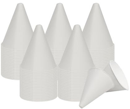 100stk Einweg-Ölwechseltrichter, Papier-Öltrichter Einweg-Ölkegeltrichter Auto-Papiertrichter Auslaufsicher Motoröltrichter für Motoröltanks Automobil-Ölflaschen