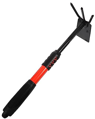 SEWOART Outils De Jardinage Outil De Cultivateur De Houe Râteau à Main De Jardin Cultivateur Motoculteur Manuel Pelle à Creuser Motoculteur à Main Houe De Désherbage De Pioche Putes Acier