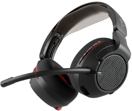 Skullcandy Crusher PLYR 720 Wireless Gaming Headset, Ultimate Immersion and Comfort, THX Spatial Audio, Multi-Sensory Bass and Platform- Digi-Black, Removable Mic, PC, PlayStation, Nintendo