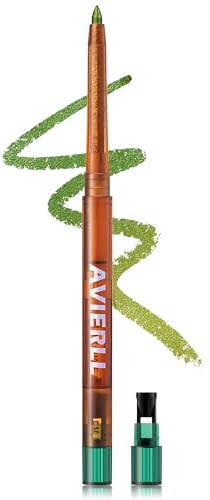 Jutqut Green Chameleon Eyeliner, Waterproof & Long Lasting Metallic Eye Liner, Glitter Colour Make-up Gel Eyeliner, Smudge-proof Shimmer Colourful Gel Eye Pencil, Highly Pigmented Sparkling Eyeshadow