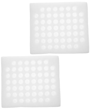 Kisangel 2 pièces Boîte à Œufs de Caille Réutilisable Mousse Épaisse Emplacements Plateau de Rangement Léger et Stable pour Œufs Protection Sécurisée pour Cuisine et Réfrigérateur Lot