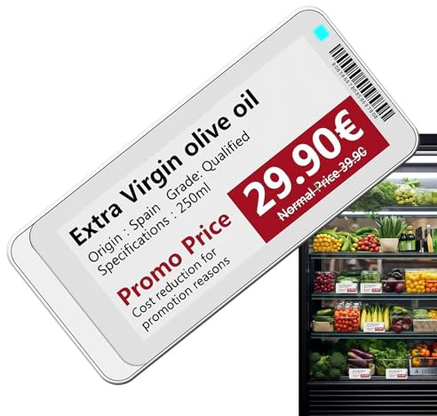 Etichetta elettronica per scaffali – Smart Screen Per Prezzi Supermercato | Cartellini dei prezzi elettronici senza fili per negozi al dettaglio, Digital Signage per l'inventario e la presentazione