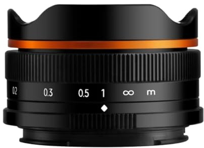 Kompatibel mit Sony ZV-E10 A6400 Canon EF-M Nikon Z Fujifilm 10 mm F5.6 Fisheye Weitwinkel APS-C spiegelloses Objektiv(Black,Canon RF)